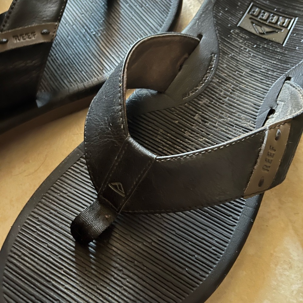 Reef Men's Dark Flip-Flops